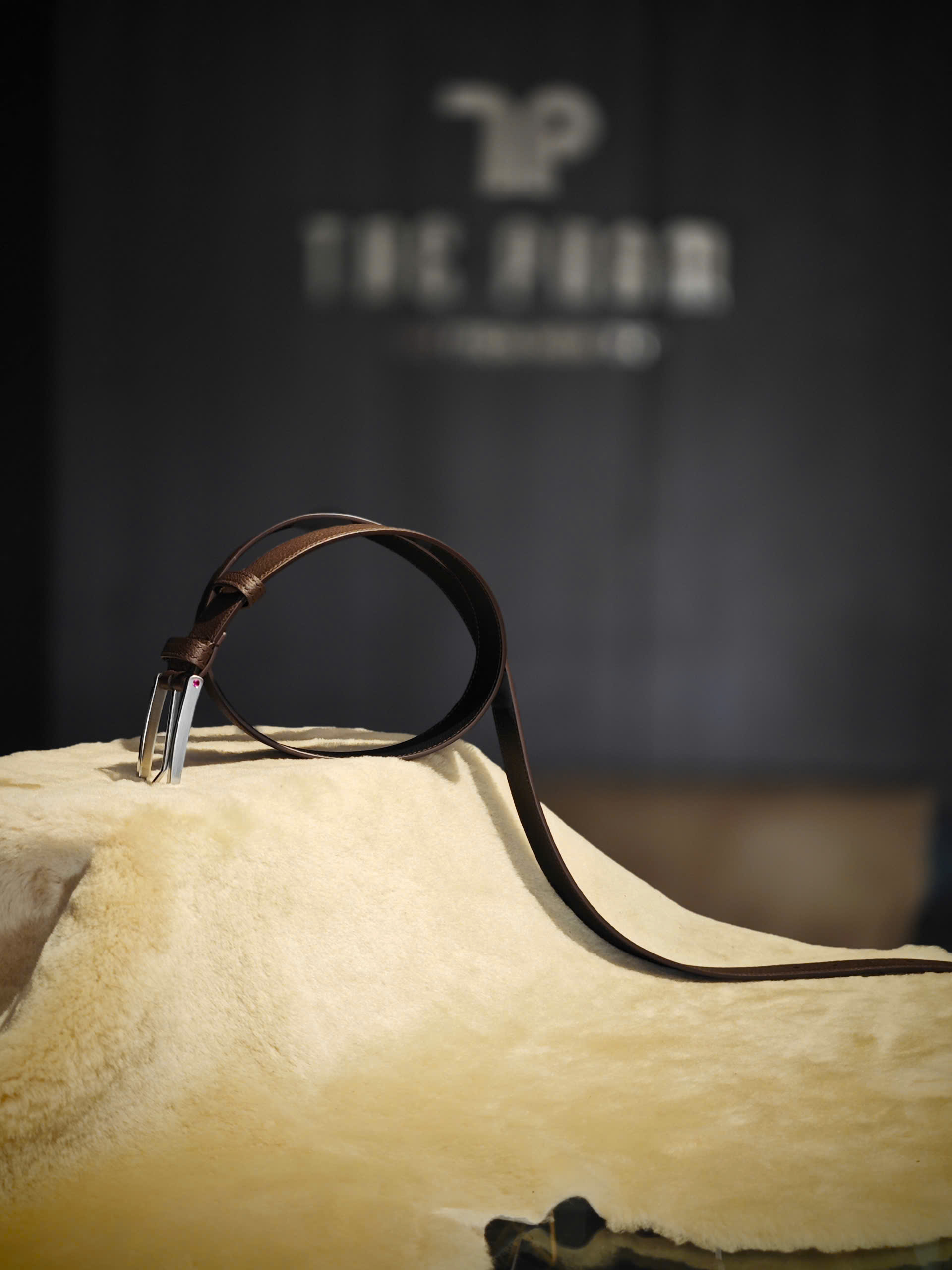 Thắt lưng da Togo TP Marshal màu nâu – Handmade cao cấp | Thế Phạm