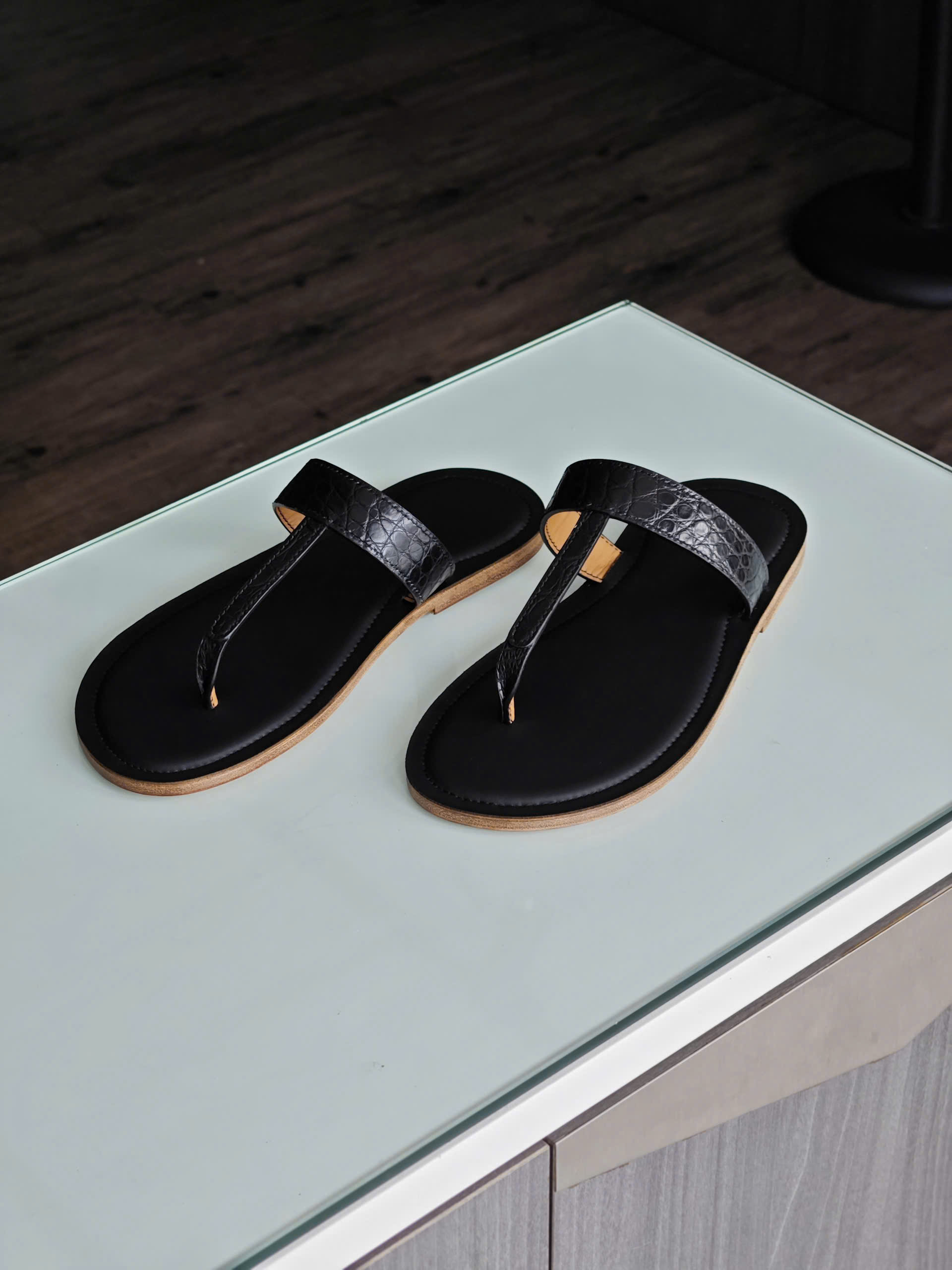 Dép TP Vento da cá sấu Pháp - Hình ảnh 2