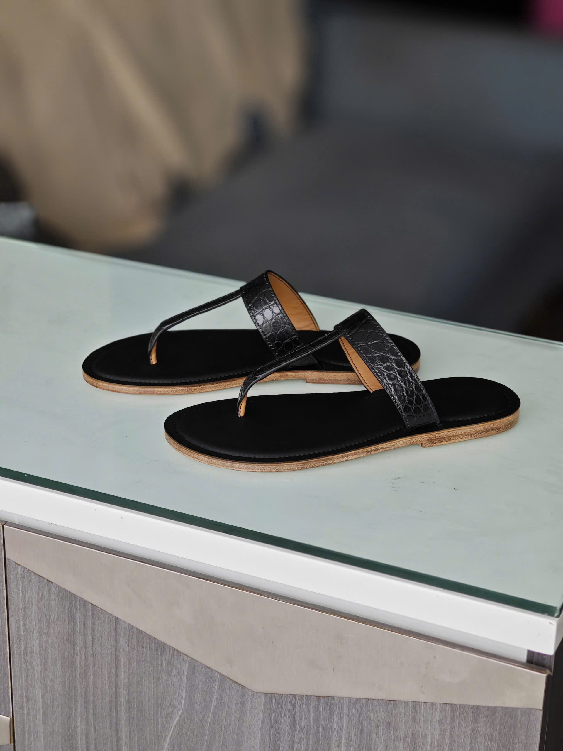 Dép TP Vento da cá sấu Pháp - Hình ảnh 4